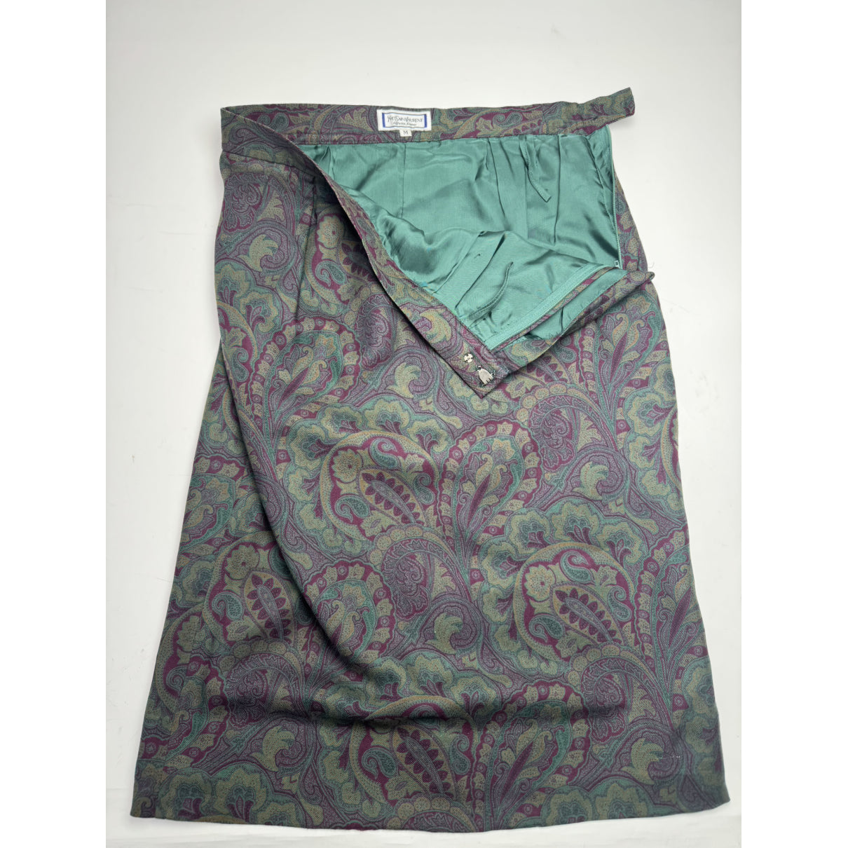 Yves Saint Laurent Purple Silk Skirt image 4