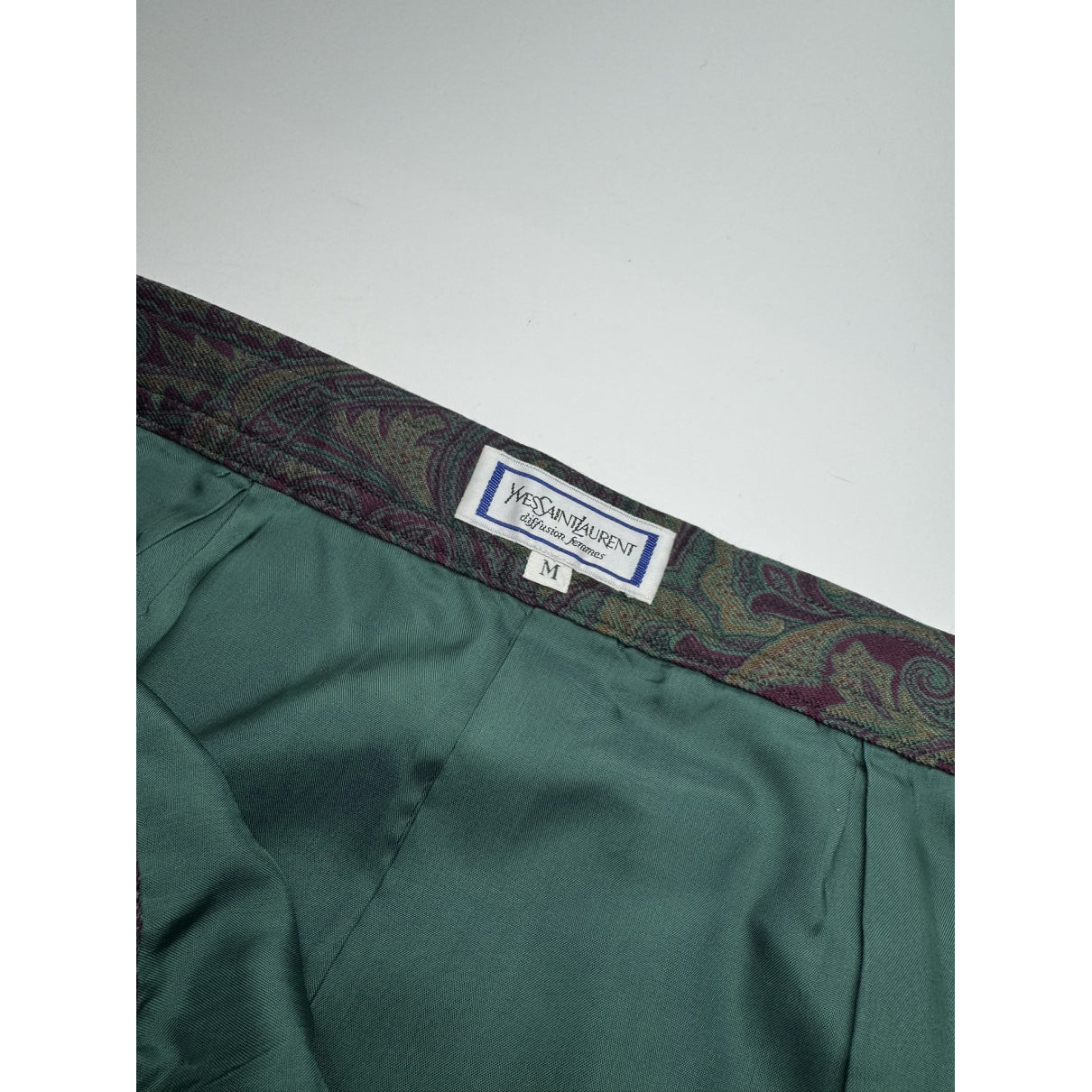 Yves Saint Laurent Purple Silk Skirt image 5