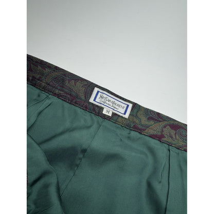 Yves Saint Laurent Purple Silk Skirt image 5