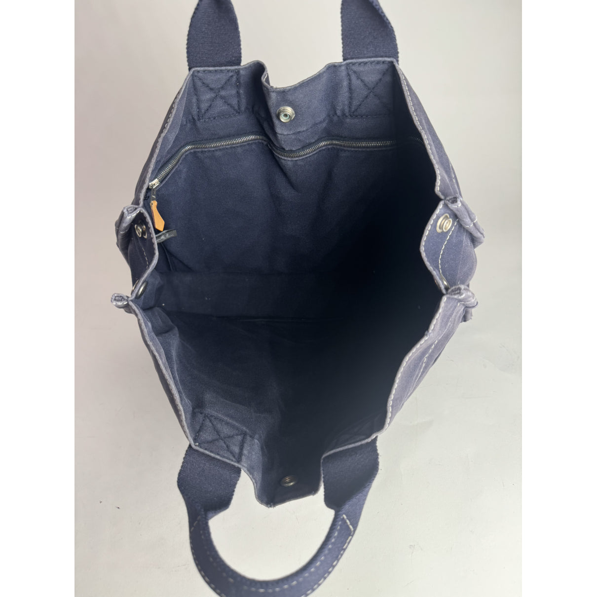 Hermès Navy Cotton Handbag image 2