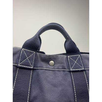 Hermès Navy Cotton Handbag image 3
