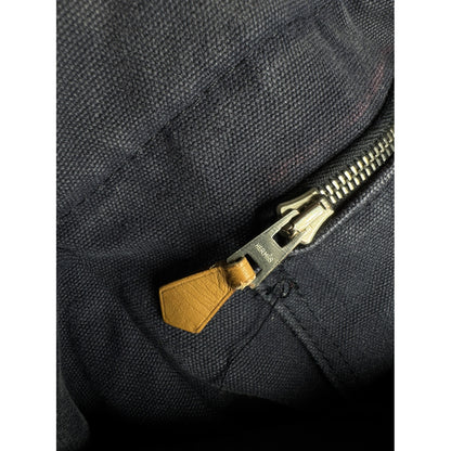 Hermès Navy Cotton Handbag image 5