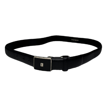 Yves Saint Laurent Black Leather Belt image 1