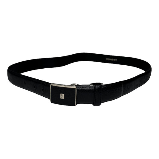 Yves Saint Laurent Black Leather Belt image 1