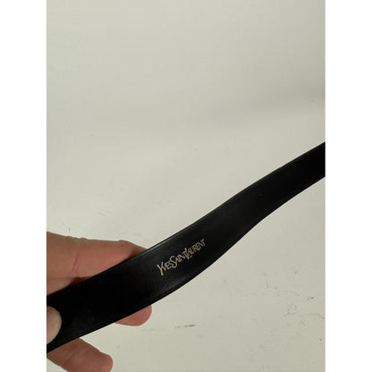 Yves Saint Laurent Black Leather Belt image 5