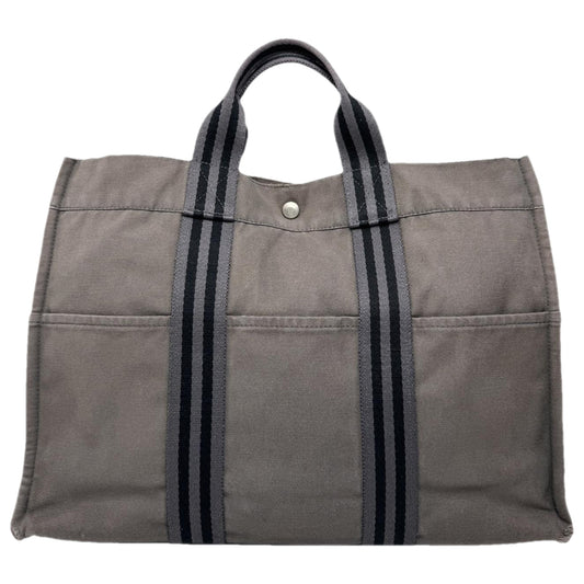Hermès Grey Cotton Handbag image 1