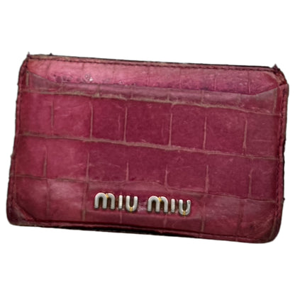 Miu Miu Pink Leather Purse image 1