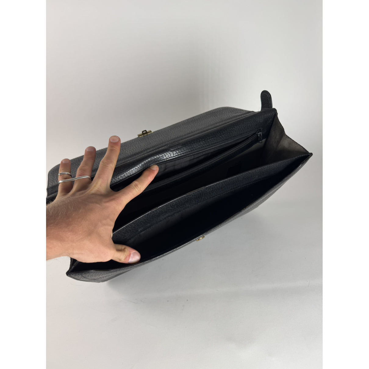 Loewe Amazona Black Leather Handbag image 3