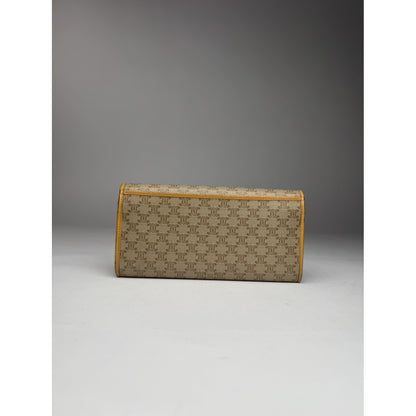 Celine Triomphe Beige Leather Wallet image 2