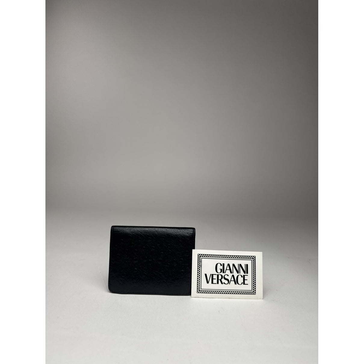 Gianni Versace Black Ostrich Purse image 2