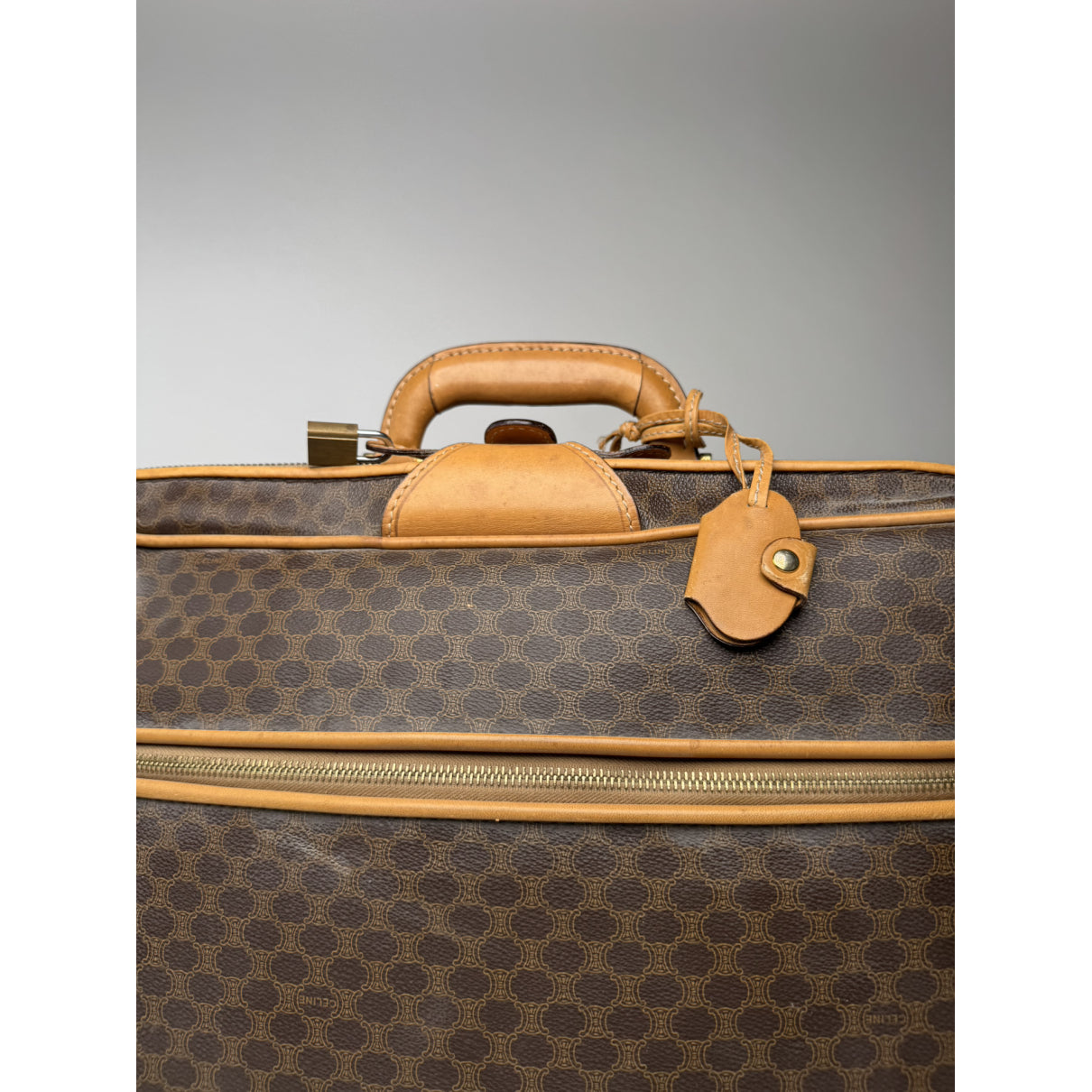 Celine Luggage Brown Leather Travel Bag image 2