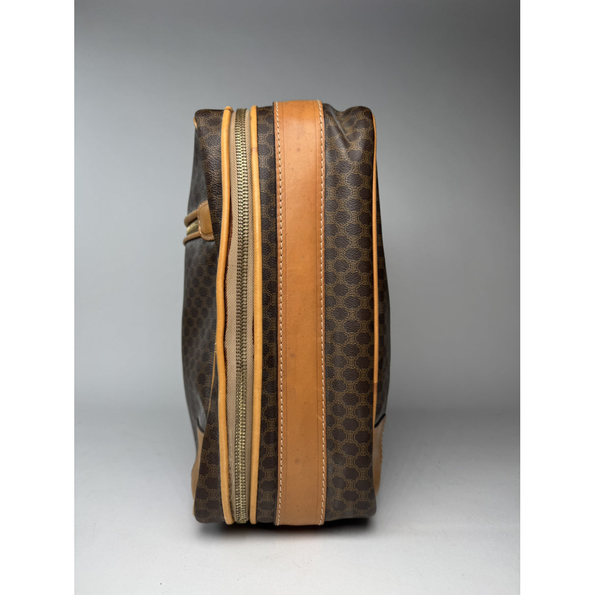 Celine Luggage Brown Leather Travel Bag image 4