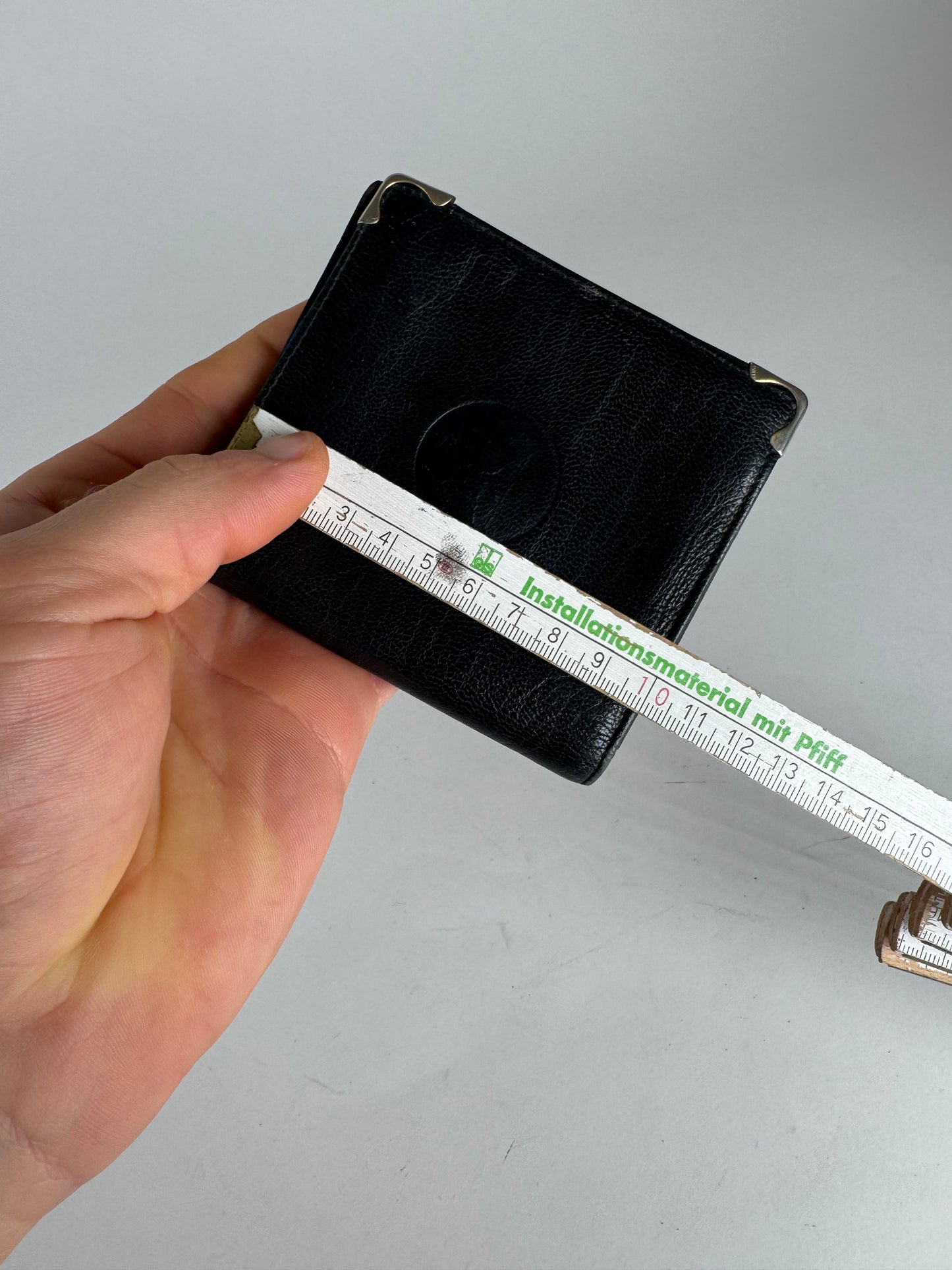 Vintage Celine Paris Triomphe Leather Wallet black