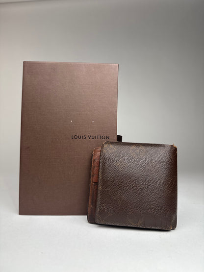 Vintage Louis Vuitton Monogram Foldable Wallet Brown