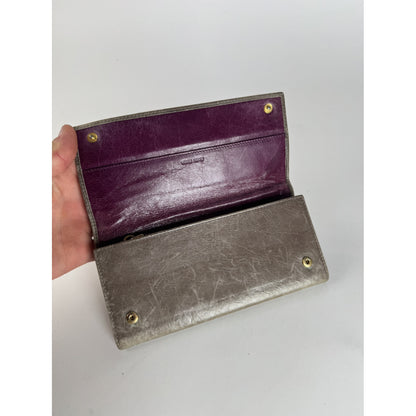 Miu Miu Grey Leather Wallet image 5