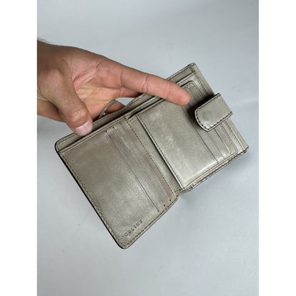 Celine Triomphe Grey Leather Wallet image 3