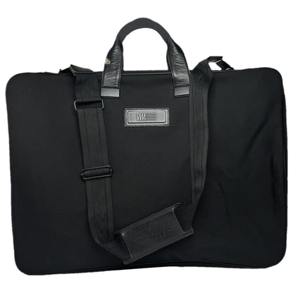 Issey Miyake Black Leather Travel Bag image 1