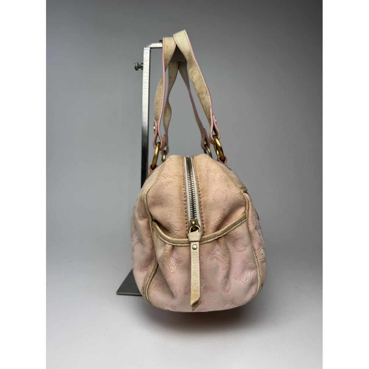 Celine Boogie Pink Cotton Handbag image 2