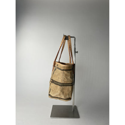 Fendi Peekaboo  Brown Cotton Handbag image 2