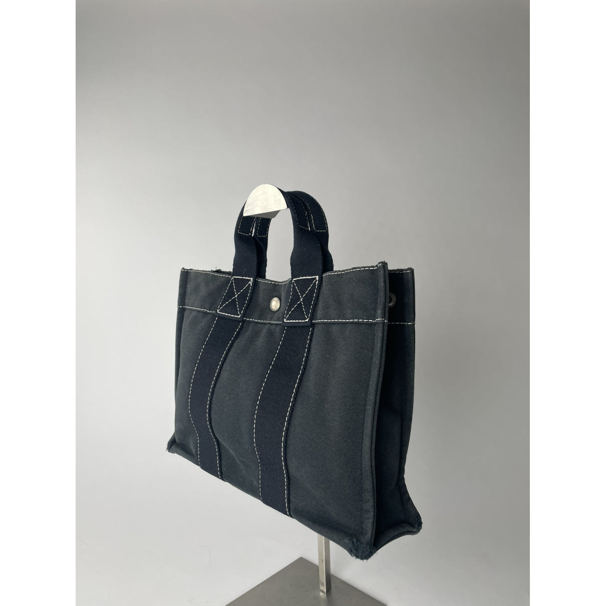 Hermès Navy Cotton Handbag image 2