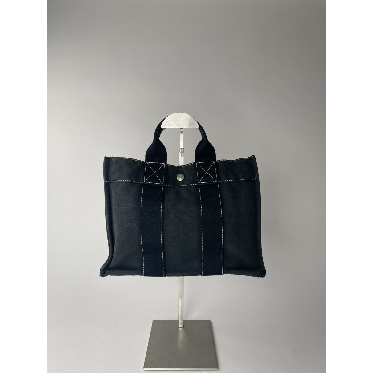 Hermès Navy Cotton Handbag image 3