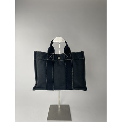 Hermès Navy Cotton Handbag image 3