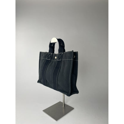 Hermès Navy Cotton Handbag image 5