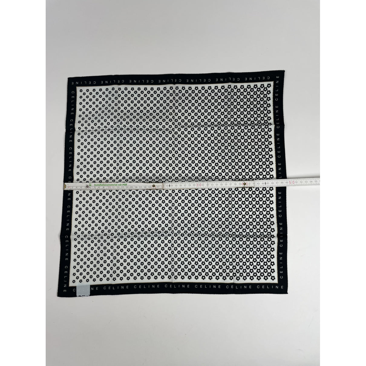 Celine Black Silk Scarf image 4