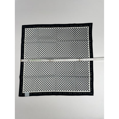 Celine Black Silk Scarf image 4