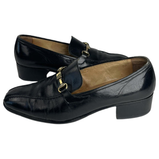 Celine Triomphe Black Leather Flat image 1