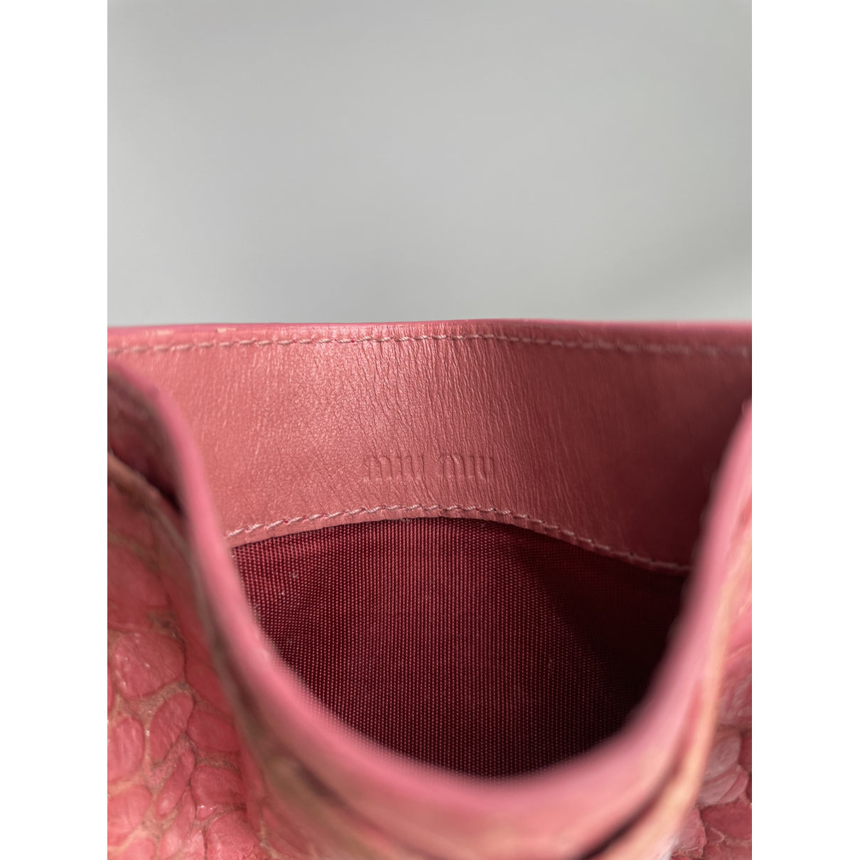 Miu Miu Pink Leather Purse image 4