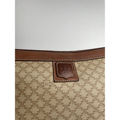 Celine Triomphe Beige Leather Clutch Bag image 5