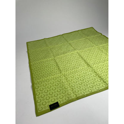 Celine Green Silk Scarf image 2