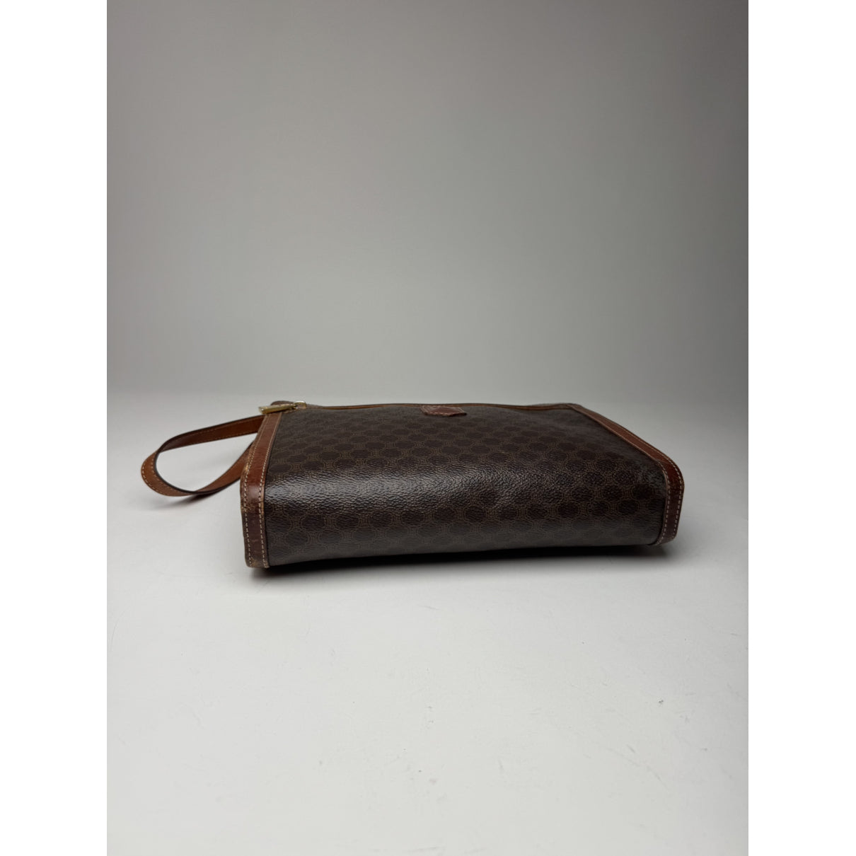 Celine Brown Leather Clutch Bag image 5