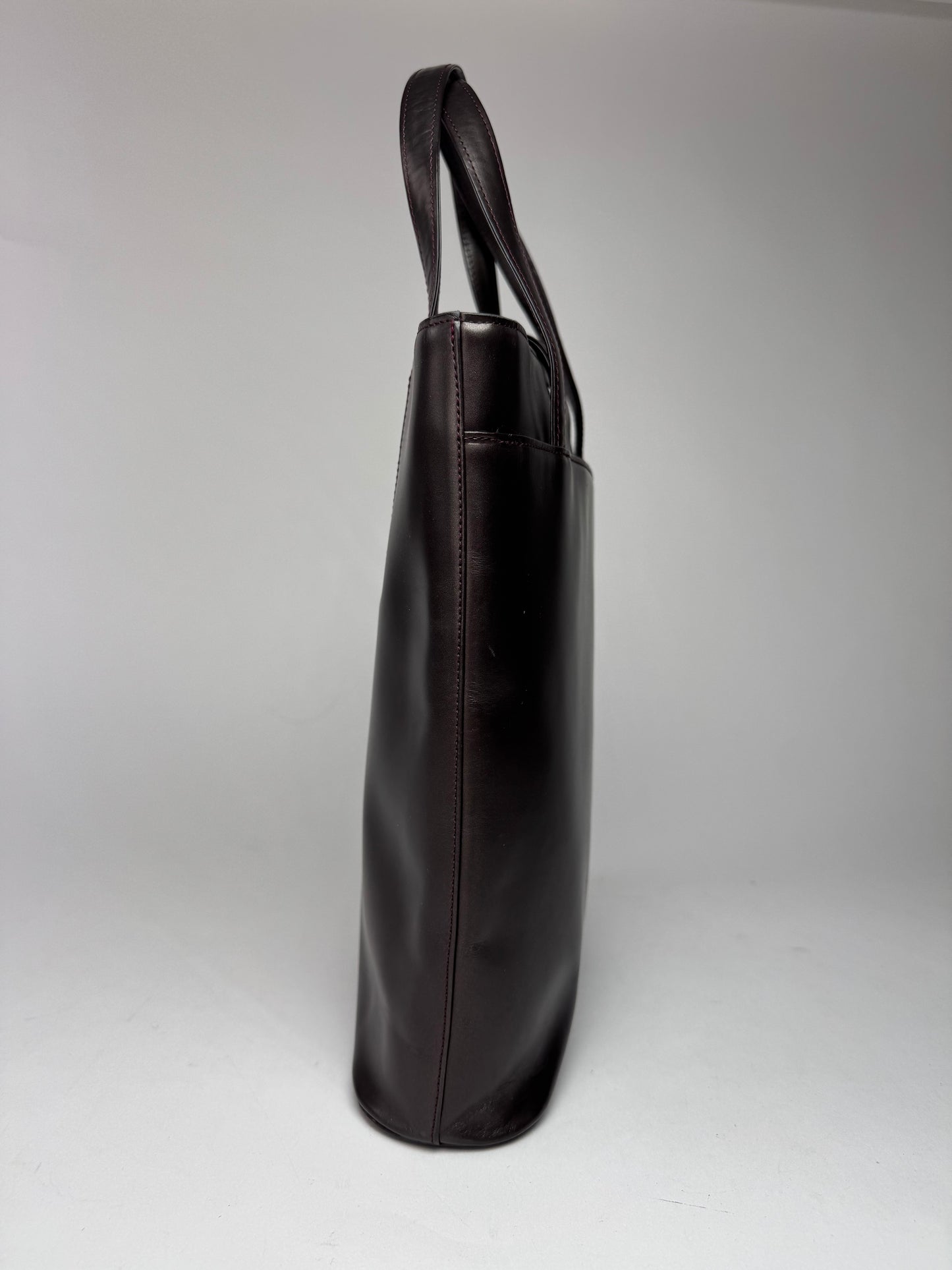 Vintage Givenchy Antigona Patent Leather Bag brown