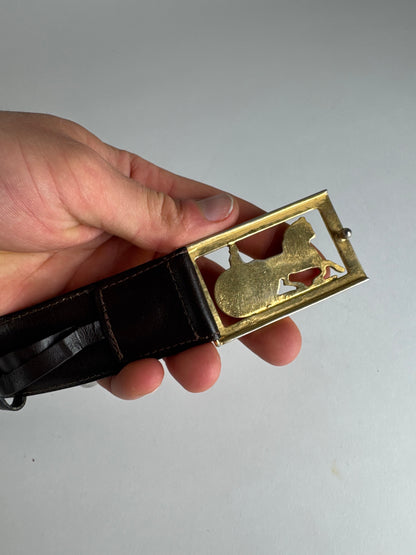 Vintage Celine Paris Leather Belt