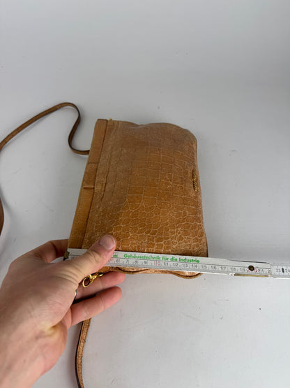 Vintage Miu Miu Leather Crossbody Bag Brown