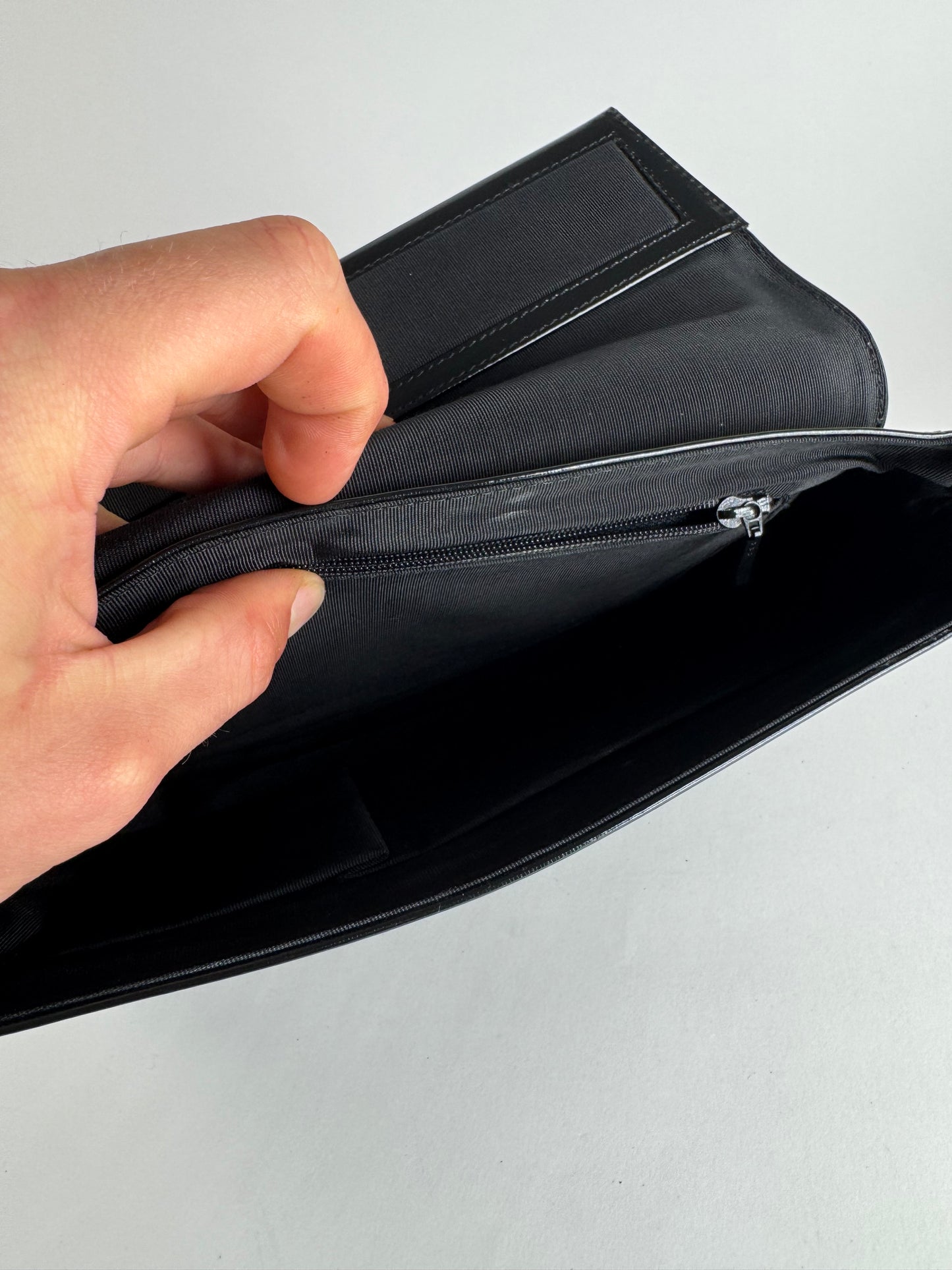 Vintage Givenchy 4G Patent Leather Bag Black