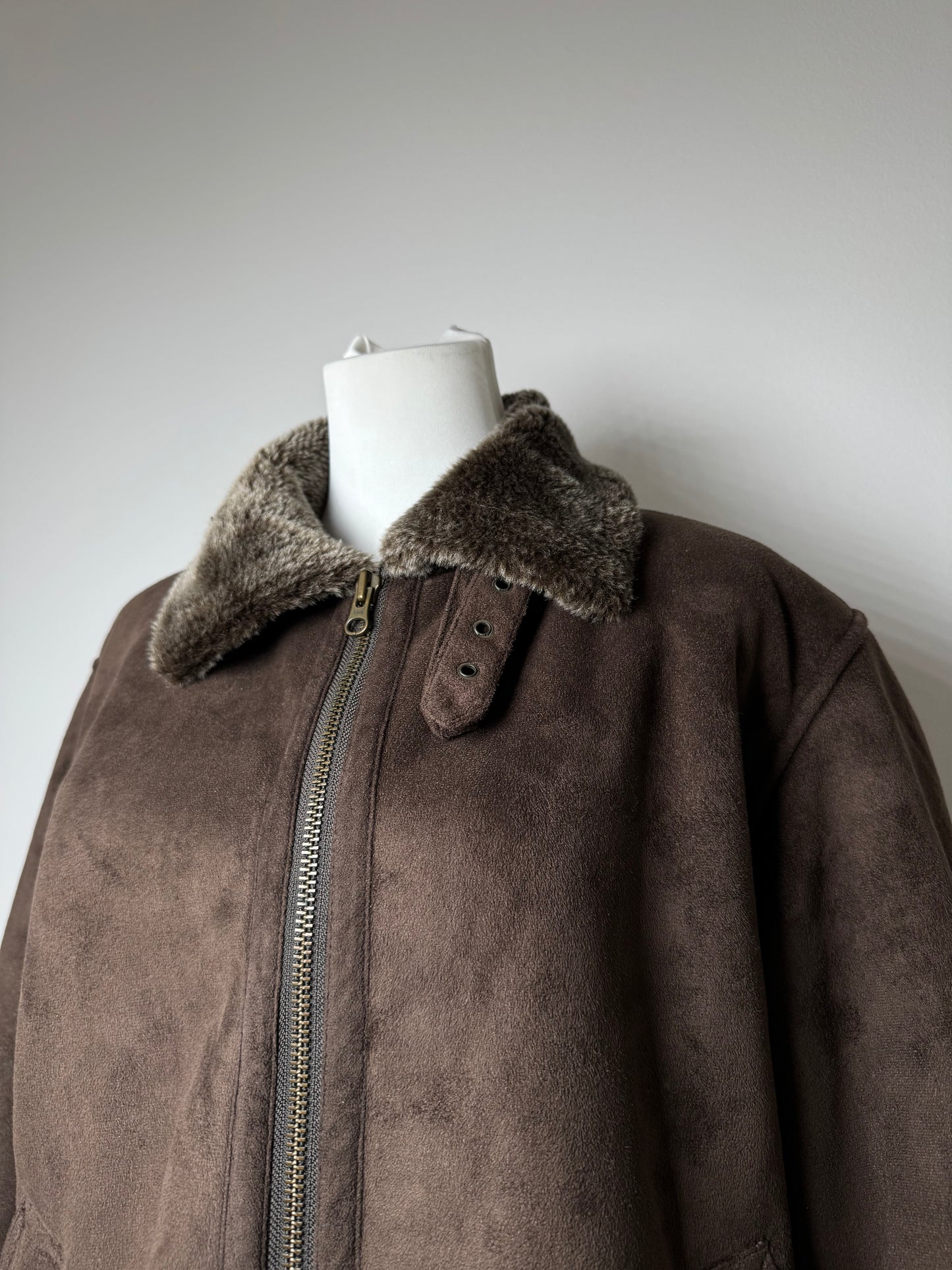 Vintage Kansai Yamamoto Leather Fur Jacket 40/L Unisex Brown