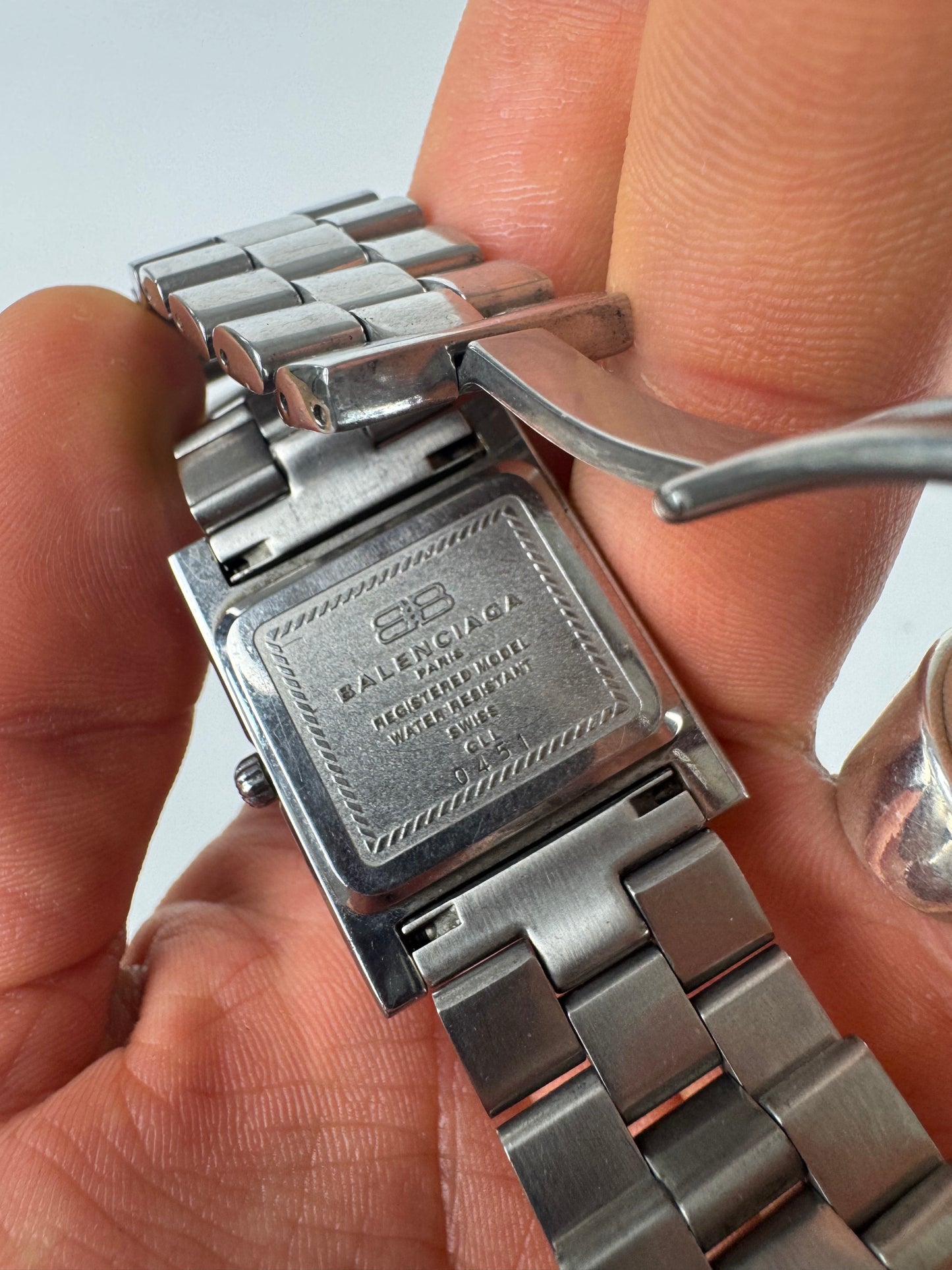 Vintage Balenciaga Steel Watch Silver