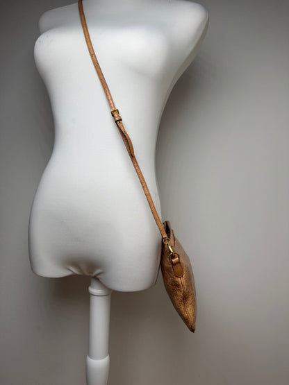 Vintage Miu Miu Leather Crossbody Bag Brown