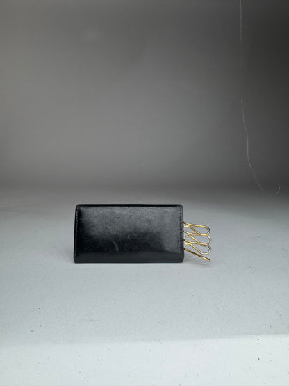 Vintage Cartier Patent Leather Key Holder Black