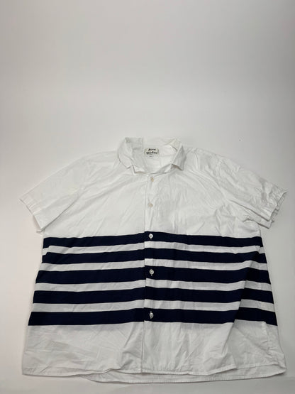 Acne Studios Summer Shirt White Navy Striped 52/L