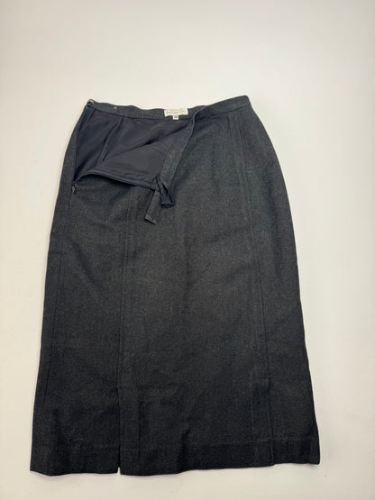 Vintage Balenciaga Wool Skirt Black 34/XS