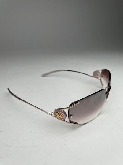 Vintage Loewe Madrid Frameless Sunglasses purple silver