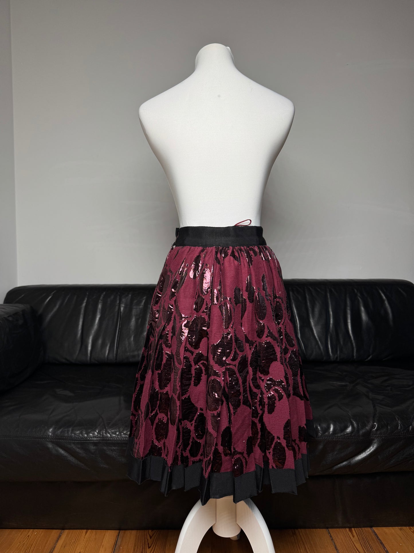 Vintage Dolce & Gabbana Special Edition Skirt purple/black 40/L