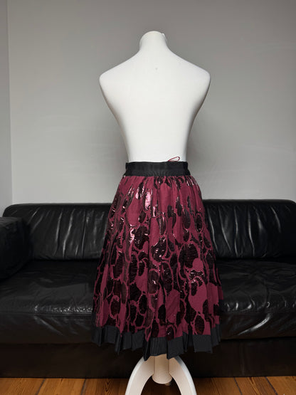 Vintage Dolce & Gabbana Special Edition Skirt purple/black 40/L