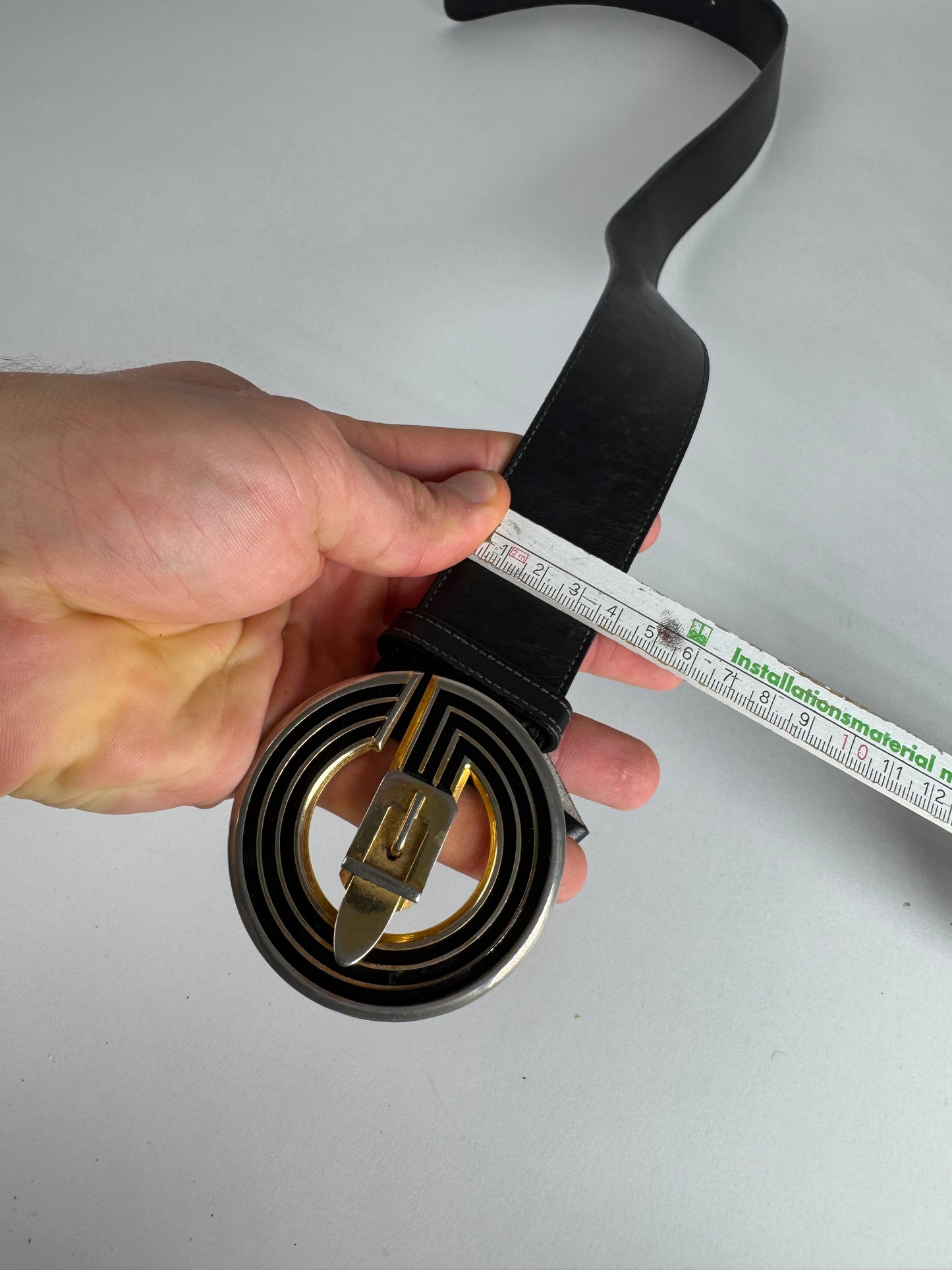 Vintage Gucci Leather Belt Black