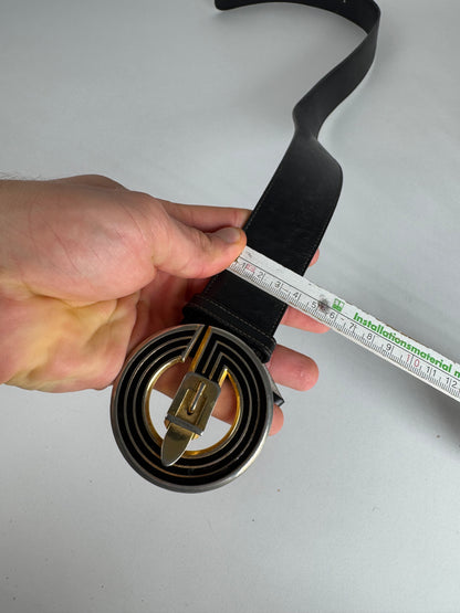 Vintage Gucci Leather Belt Black