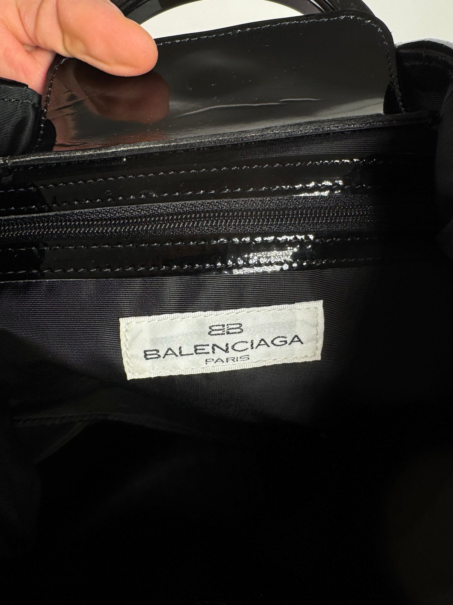 Vintage Balenciaga Linen Bag Citron Yellow Black